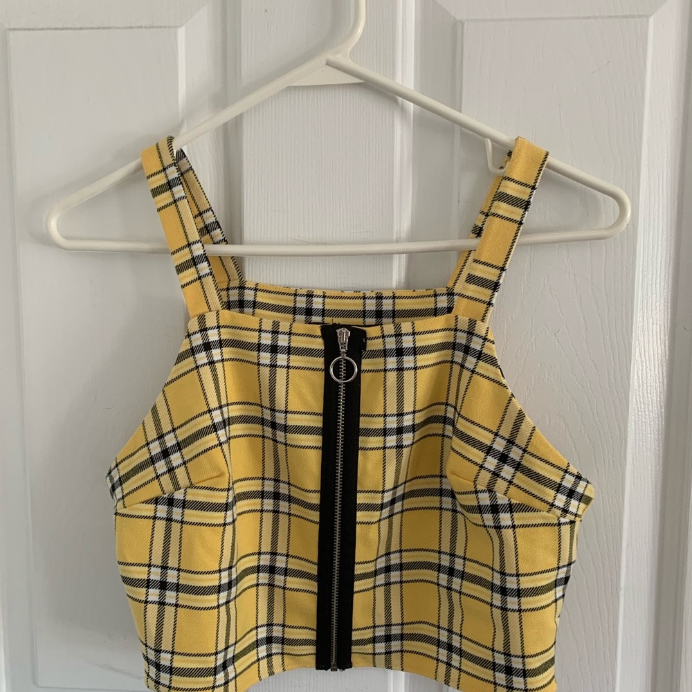 Yellow crop top from Europe